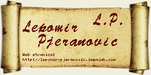 Lepomir Pjeranović vizit kartica